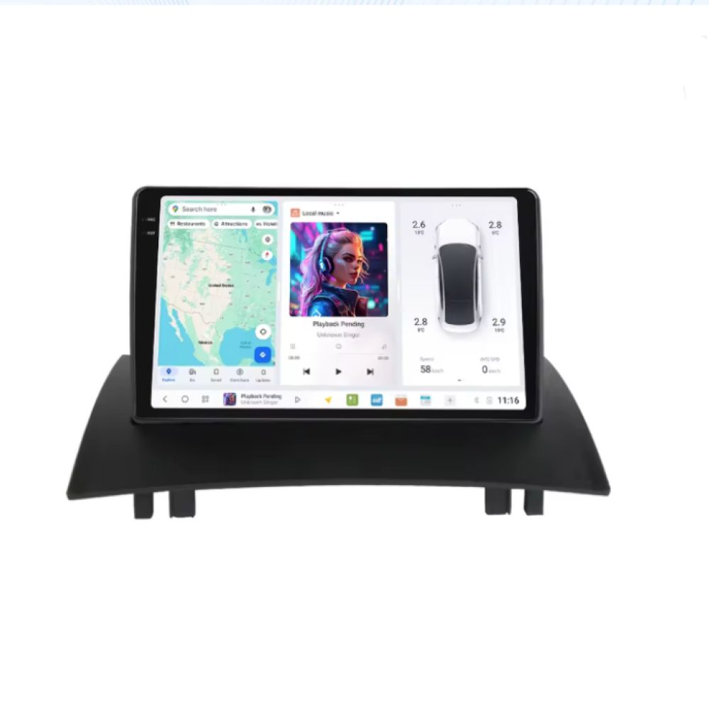 Android Renault Megane 2 (2002 - 2009) (DUDU5)