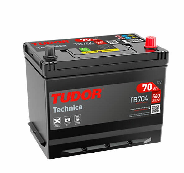АКБ TUDOR TB704 D26 Japan 70A P+ (540Ah) 270/173/222