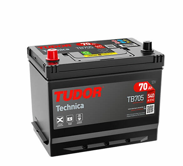 АКБ TUDOR TB705 D26 Japan 70A L+ (540Ah) 270/173/222