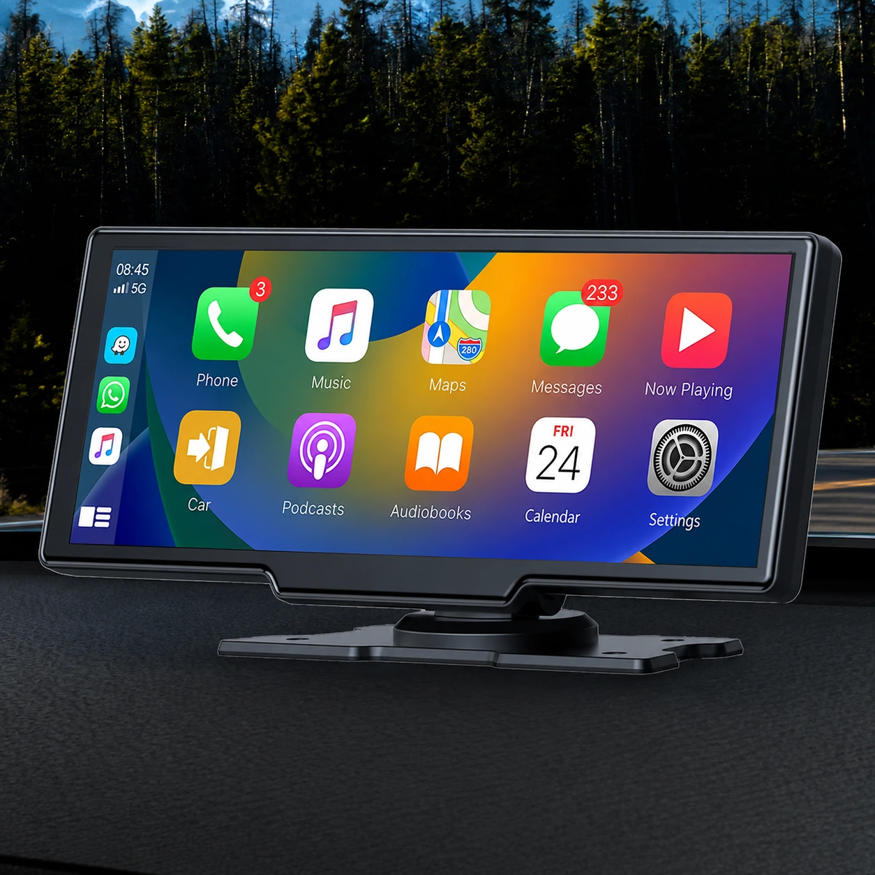 SS-M30 – Monitor Auto 10.26" Wireless CarPlay & Android Auto cu Cameră Față 2.5K 2