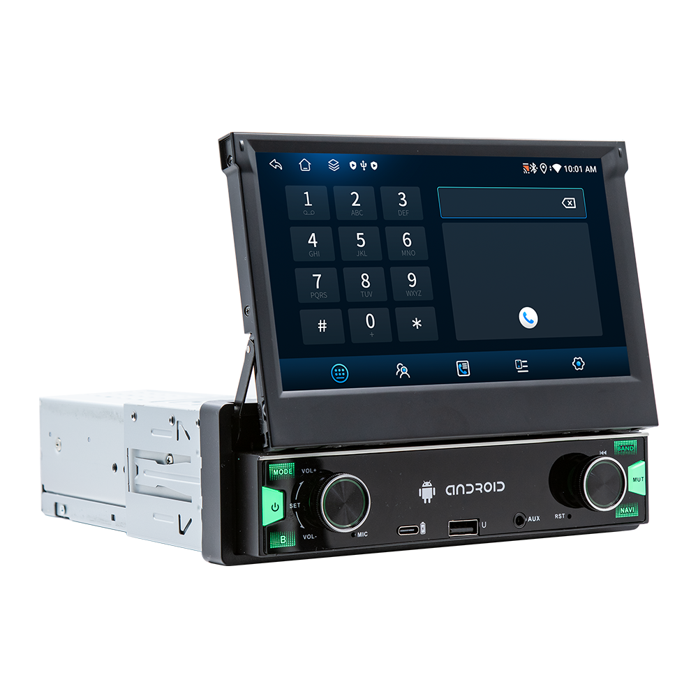 9719-H | 1-DIN Aвто магнитола с выдвижным экраном 7" и CarPlay 3