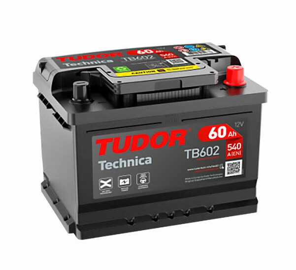 Baterie TUDOR TB602 LB2 60A P+ (540Ah) 242/175/175