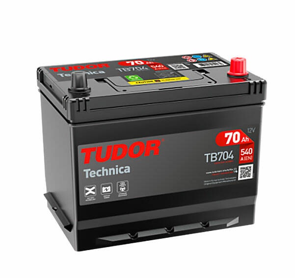 Baterie TUDOR TB704 D26 Japan 70A P+ (540Ah) 270/173/222
