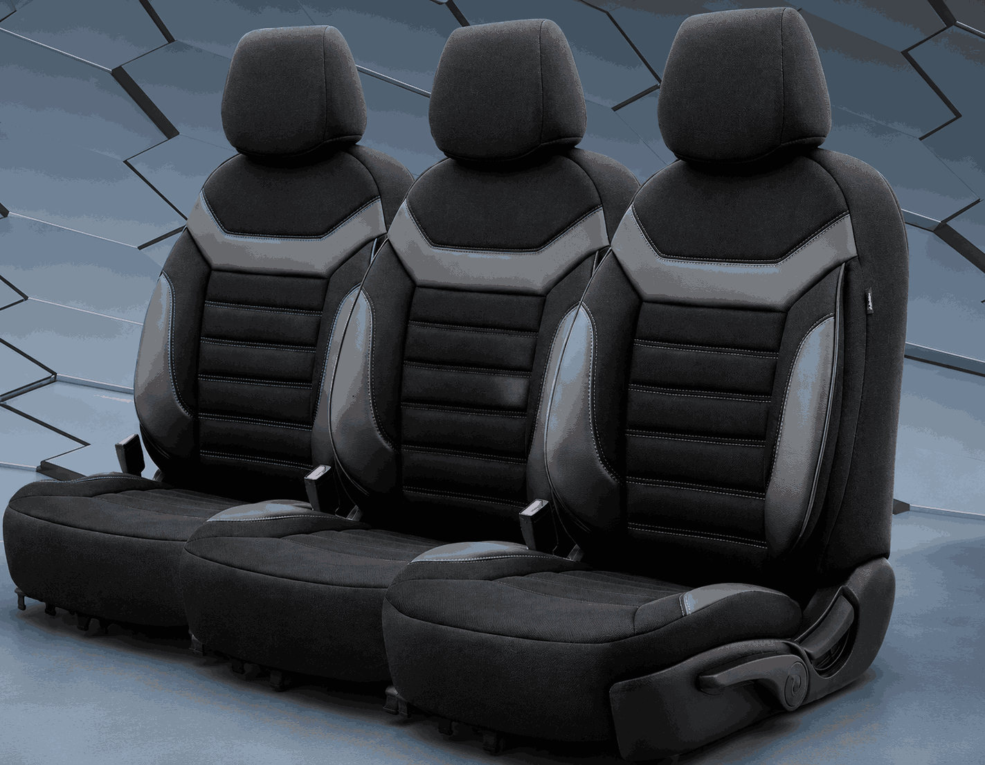 Set Huse auto  piele intoarsa
