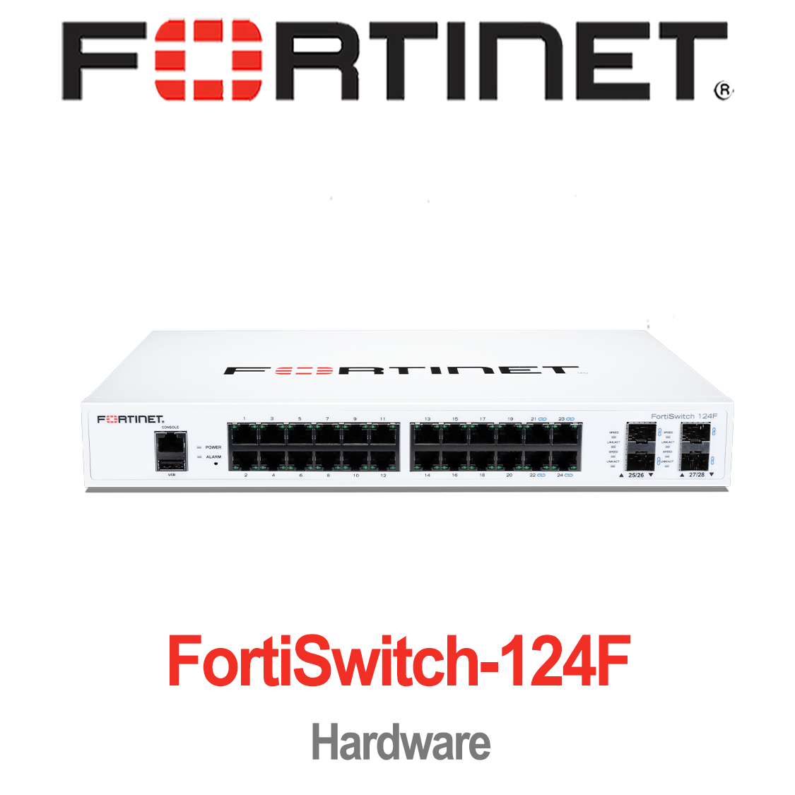 Fortinet Fortiswitch-124E 24x GE RJ45 4x GE SFP 1U