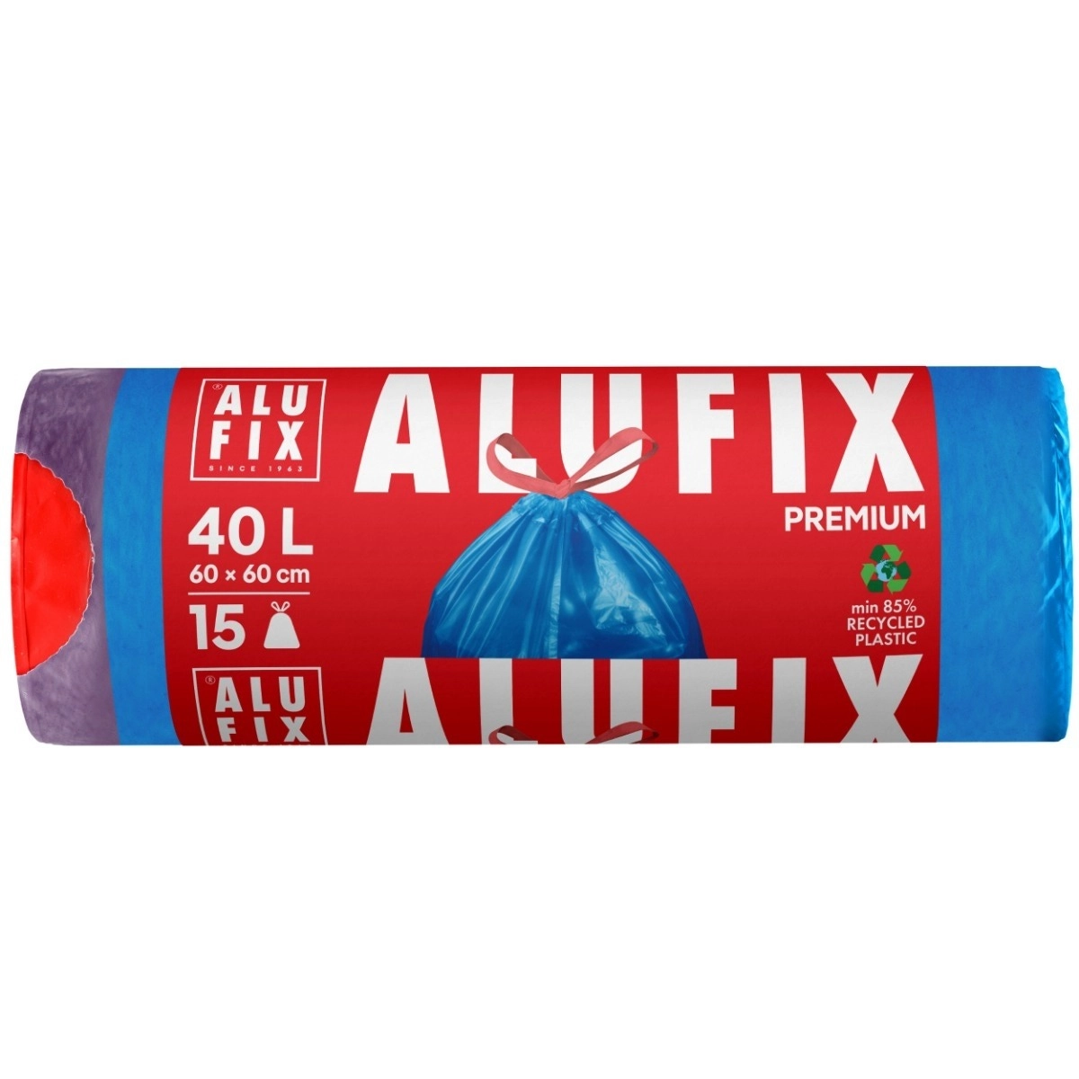 Saci menajeri Alufix Striati Blue 40 L 15 buc