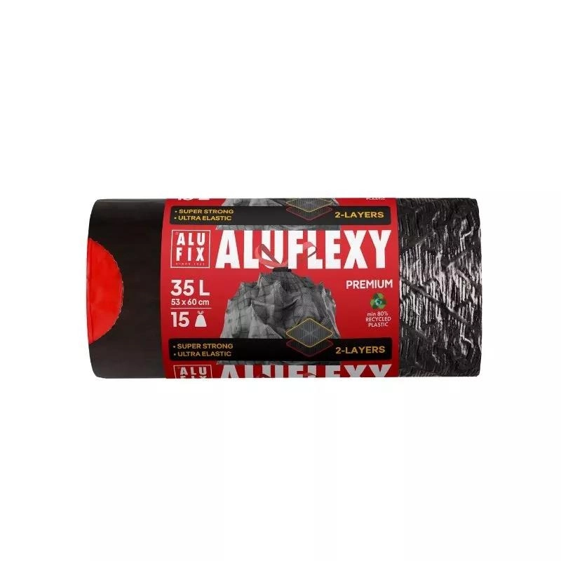 Saci menajeri Alufix Striati Extra Strong 35 L 15 buc
