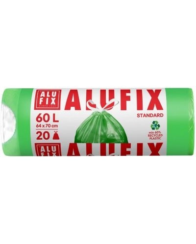 Saci menajeri Alufix Striati Green 60 L 20 buc