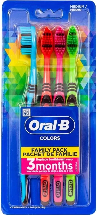 Periuta de dinti Oral-B Family Pack 4 buc Medium