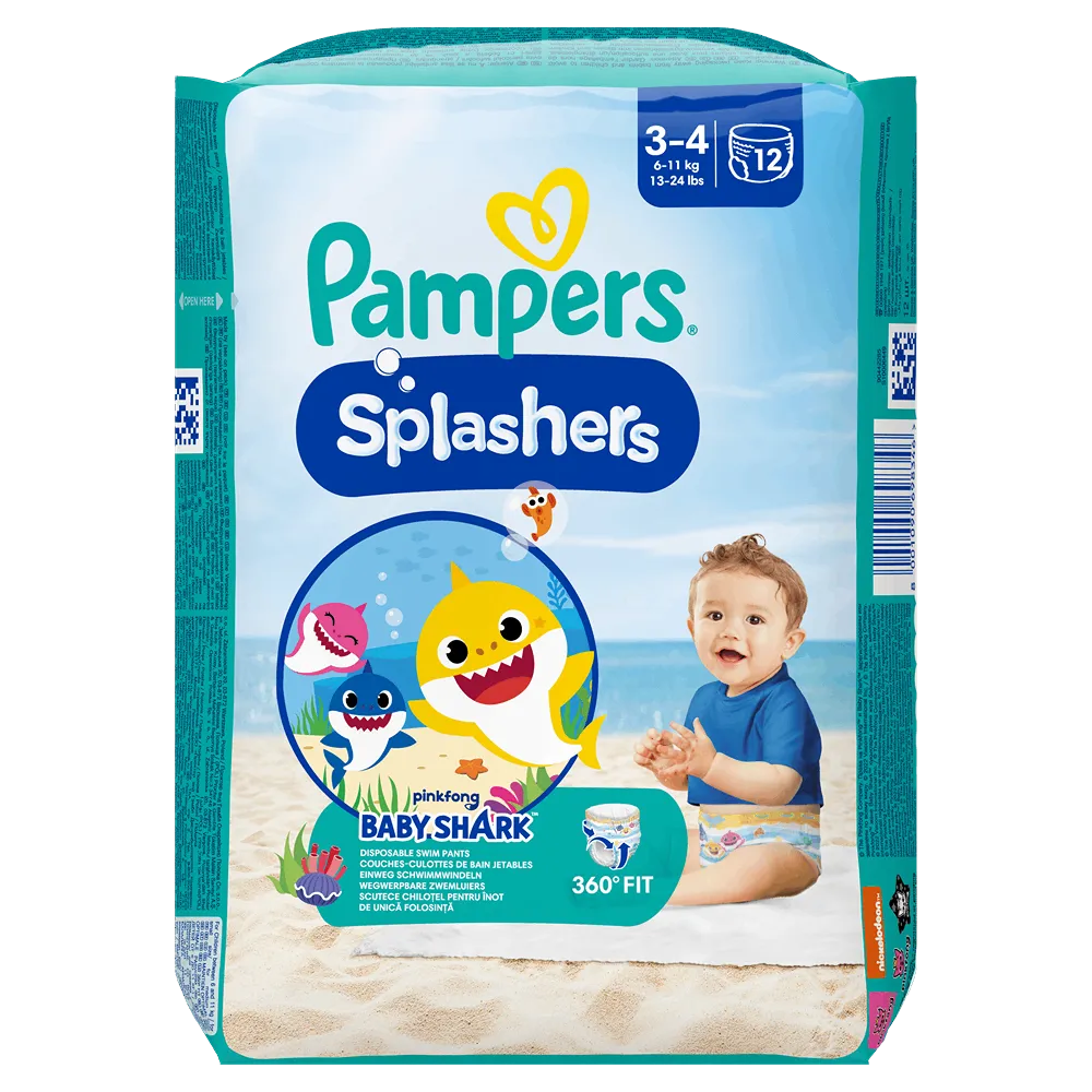 Подгузники-трусики Pampers Splashers Pants Swim №3 12 шт