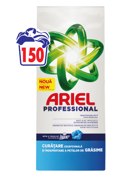 Detergent pudra Ariel Touch of Lenor Professional 150 spalari
