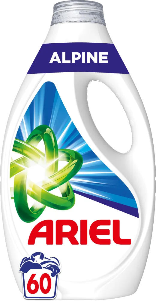 Detergent lichid Ariel Alpine 60 spalari