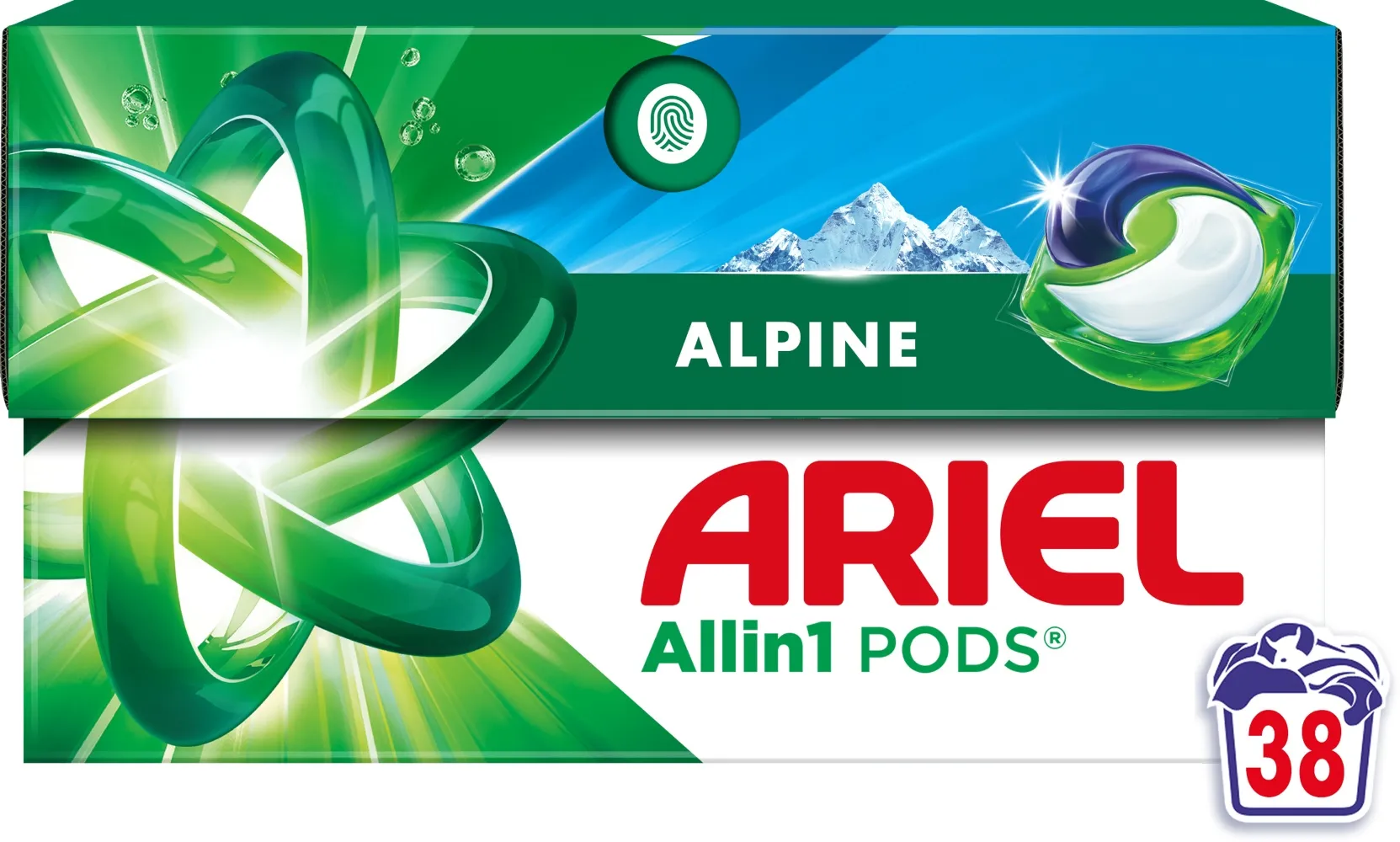 Capsule Ariel Pods Alpine 38 buc