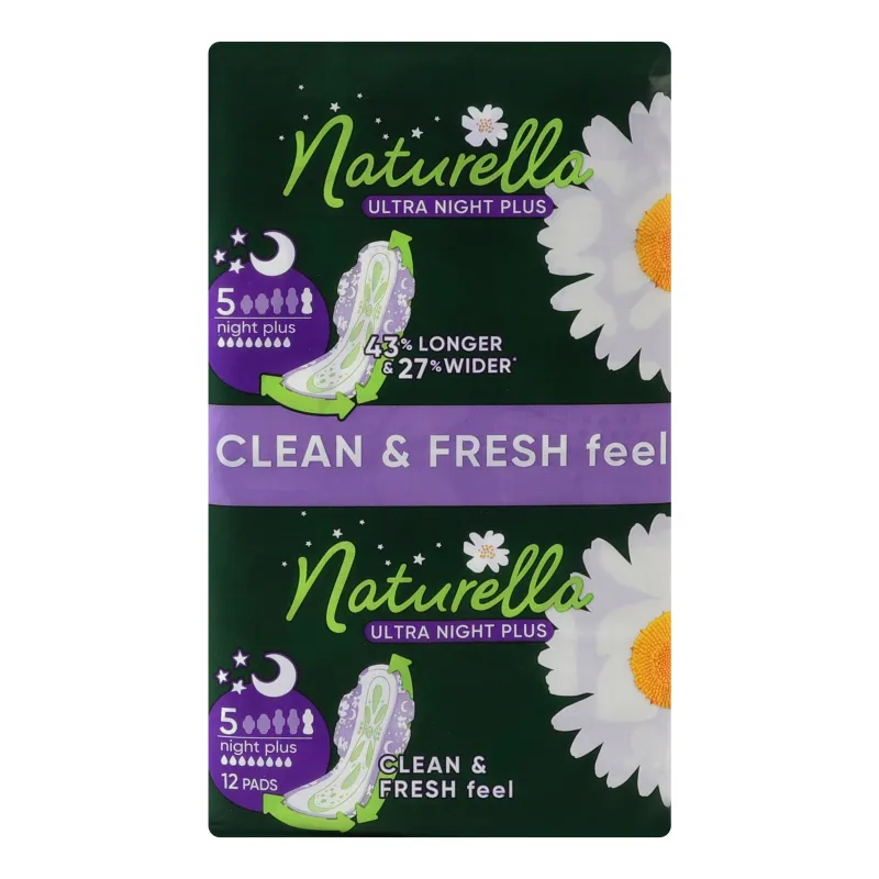 Absorbante Naturella Ultra Duo Night Plus S5 12 buc