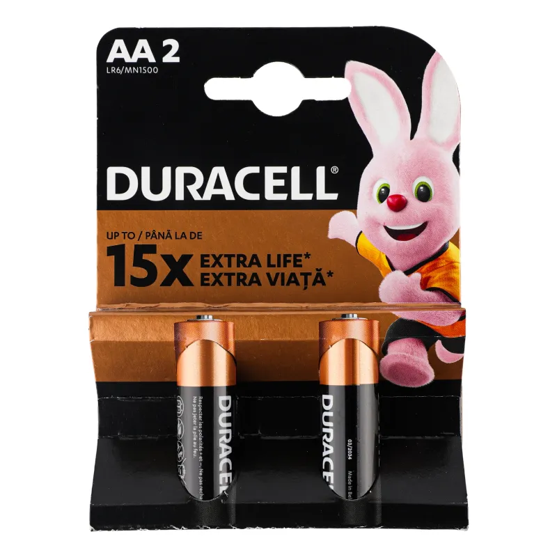Baterii Duracell AA MN1500 2 buc