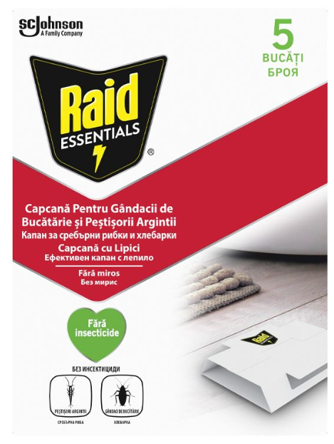 Insecticid Raid Capcane Gandaci 5 buc