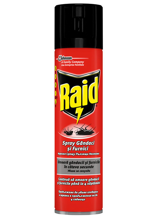 Insecticid Raid Spray Gandaci si Furnici 400 ml