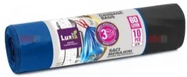 LUXIA Pungi p/u gunoi Extra rezistenti cu legaturi 60 l 10 buc