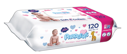 Servetele umede Paddlers cu capac 120 buc 1/12