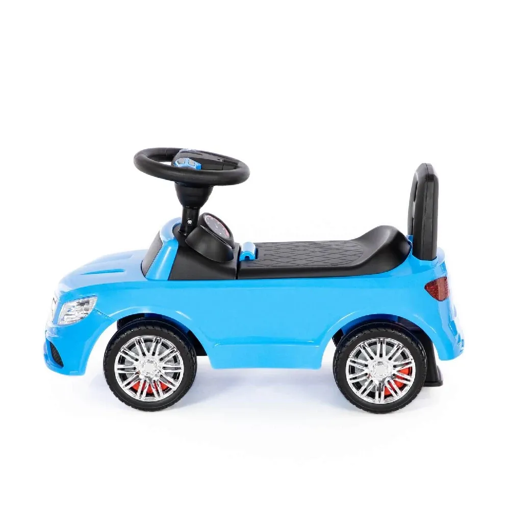 Tolocar SuperCar pentru copii cu volan muzical, albastru, Polesie (84484)