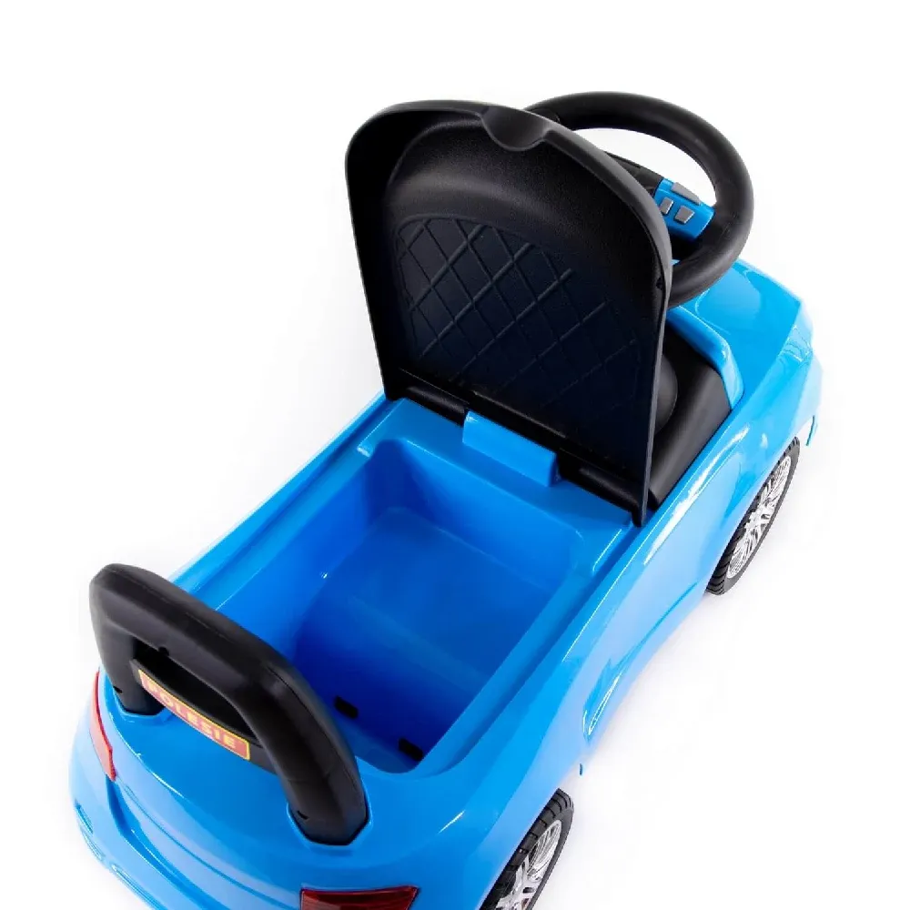 Tolocar SuperCar pentru copii cu volan muzical, albastru, Polesie (84484)