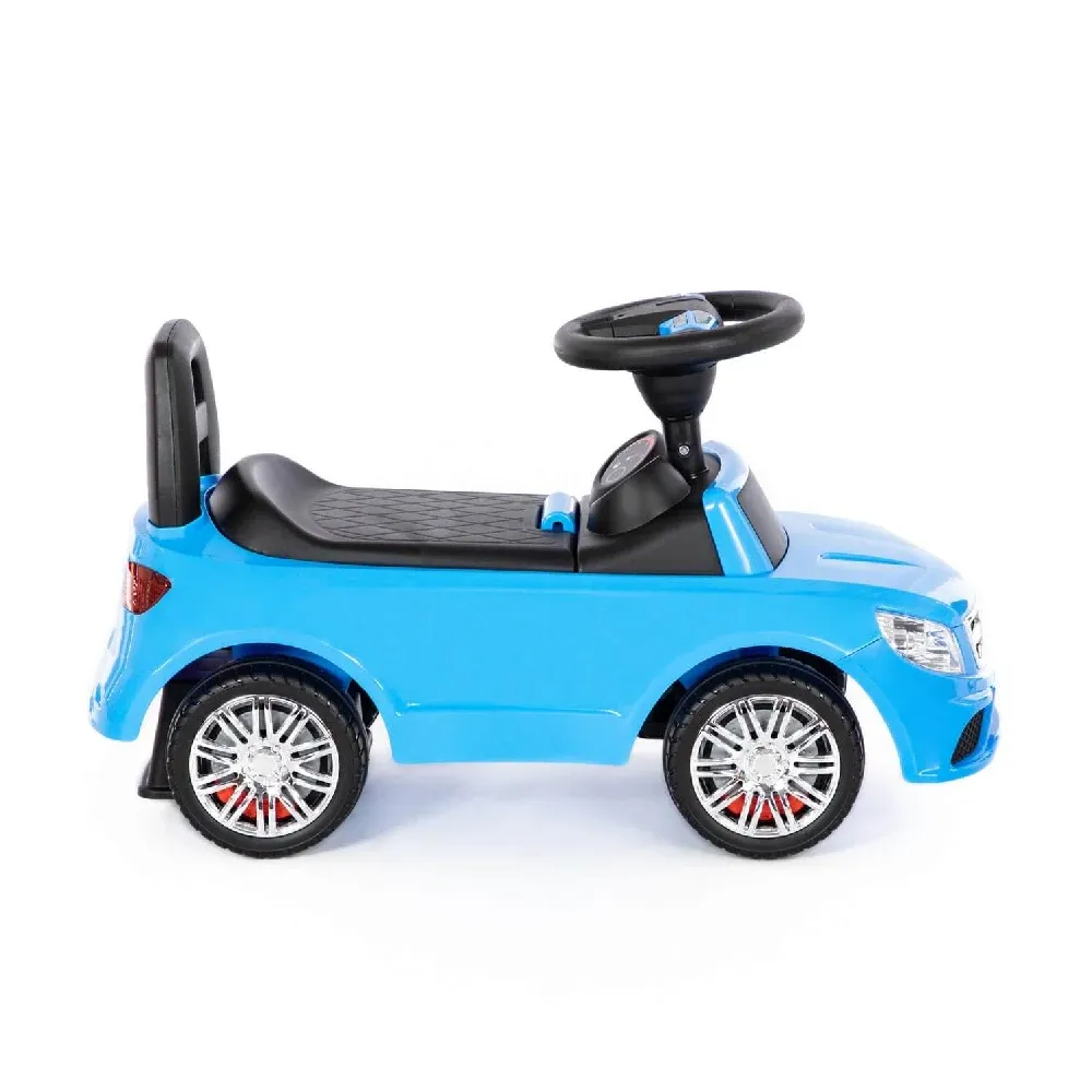 Tolocar SuperCar pentru copii cu volan muzical, albastru, Polesie (84484)