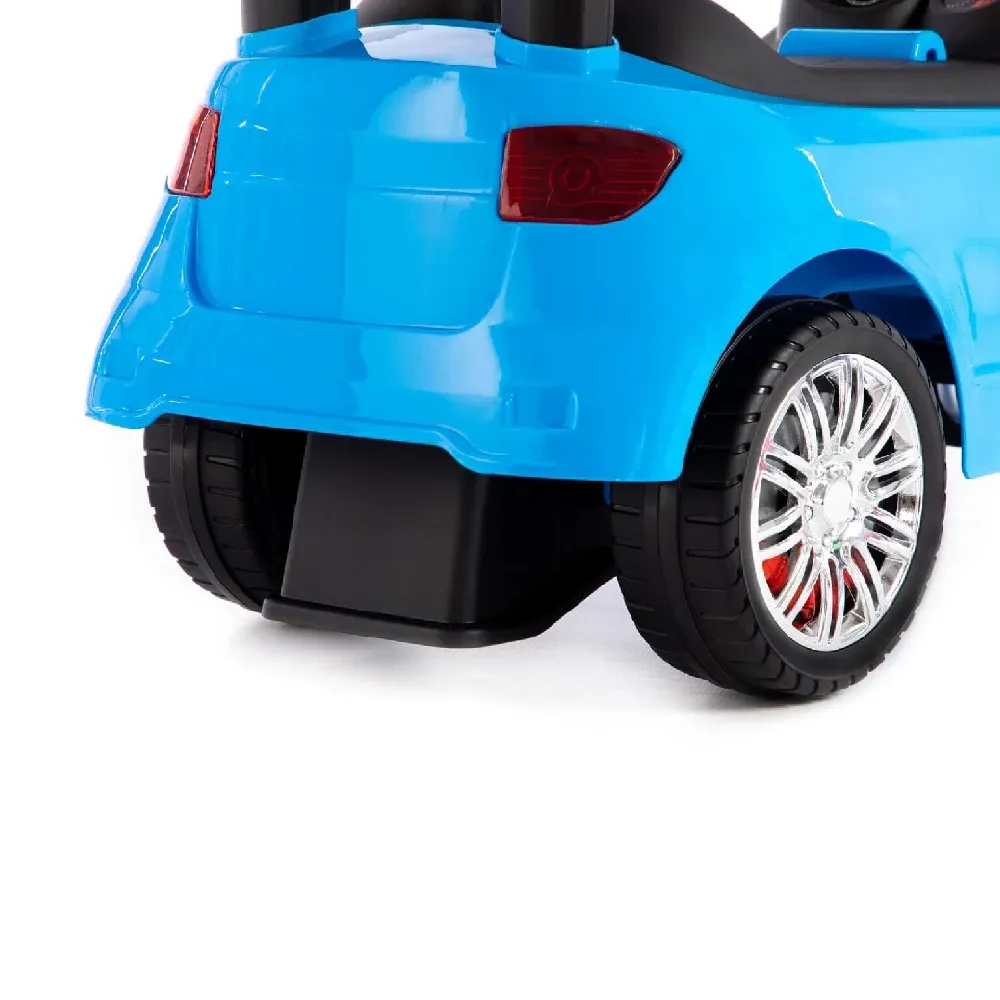 Tolocar SuperCar pentru copii cu volan muzical, albastru, Polesie (84484)