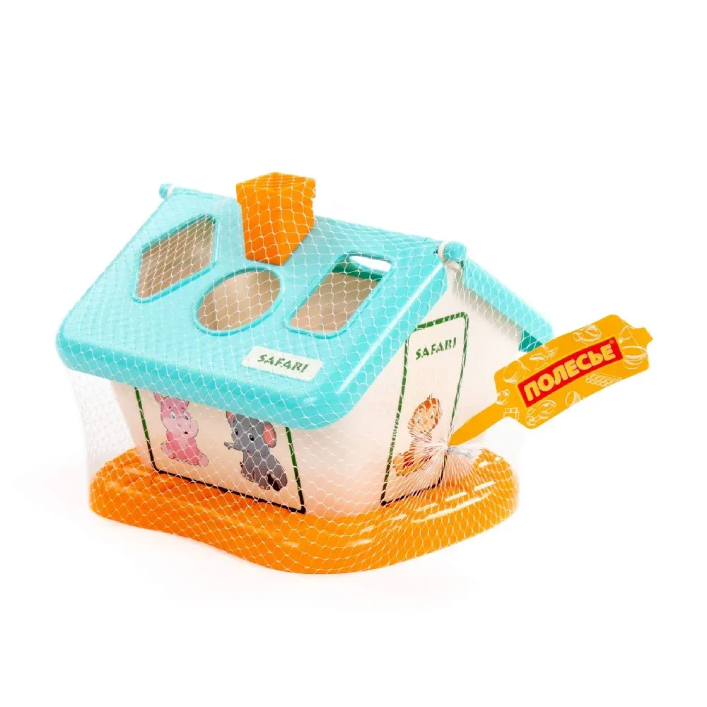 Căsuță educativă Safari cu sorter, turcoaz, Polesie (90317)