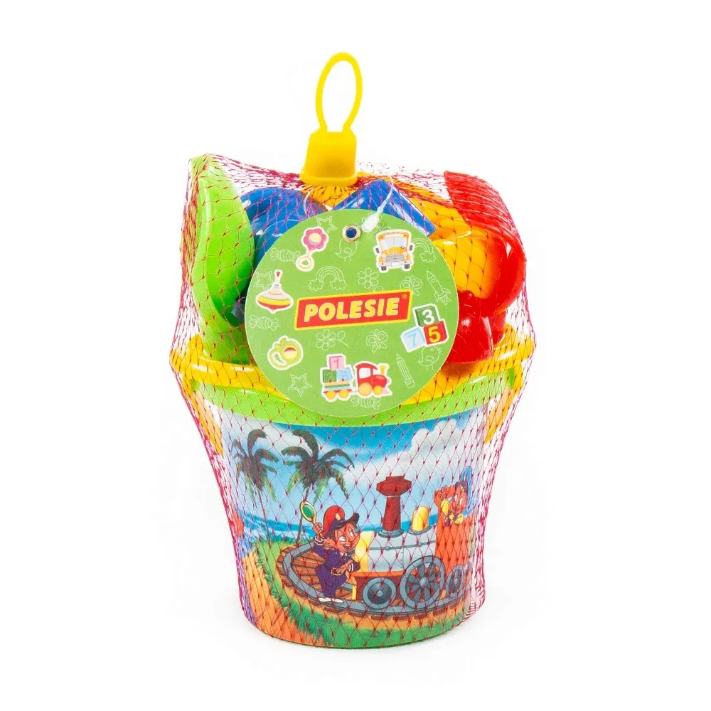 Set pentru nisip cu găleată, lopățică, greblă și forme, Polesie (3529)
