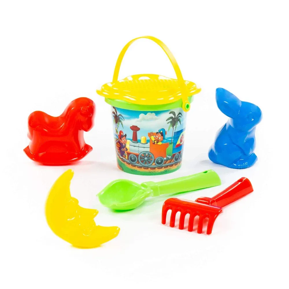 Set pentru nisip cu găleată, lopățică, greblă și forme, Polesie (3529)