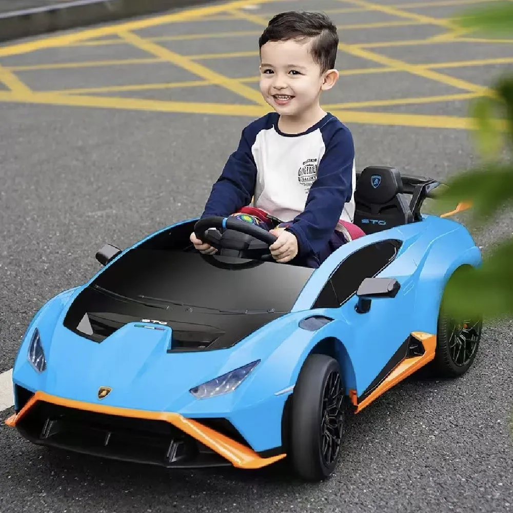 Детский электромобиль Lamborghini Huracán STO, синий (21022)