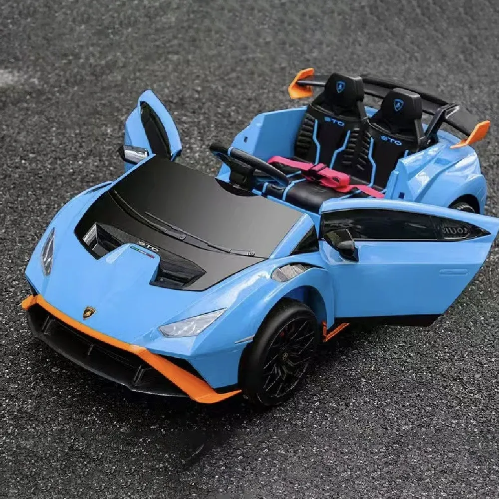Детский электромобиль Lamborghini Huracán STO, синий (21022)