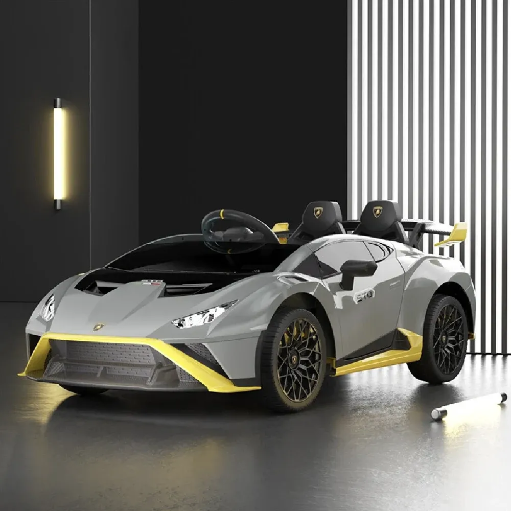 Mașină electrică pentru copii Lamborghini Huracán STO, gri (21169)