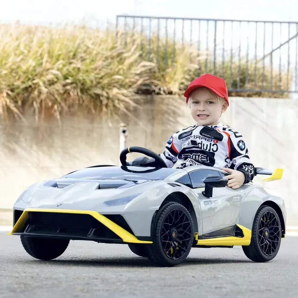Mașină electrică pentru copii Lamborghini Huracán STO, gri (21169)