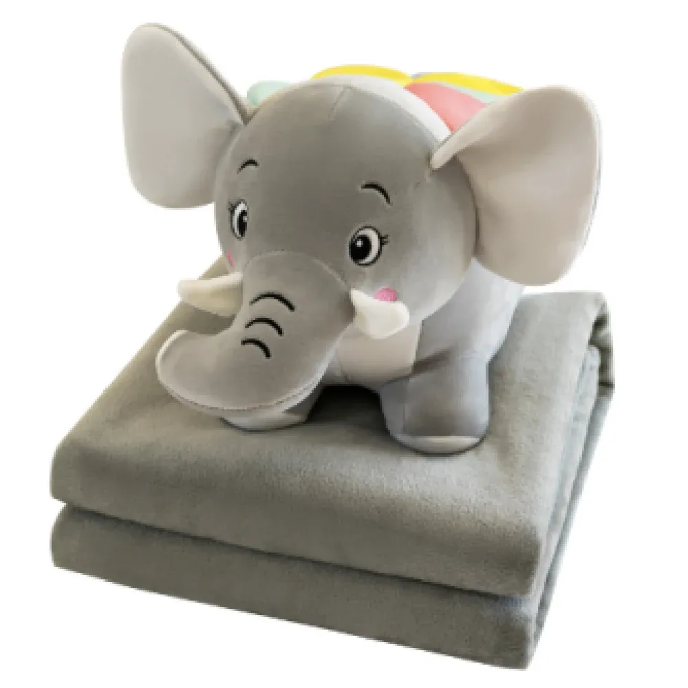 Jucarie din plus elefant cu plapuma 3