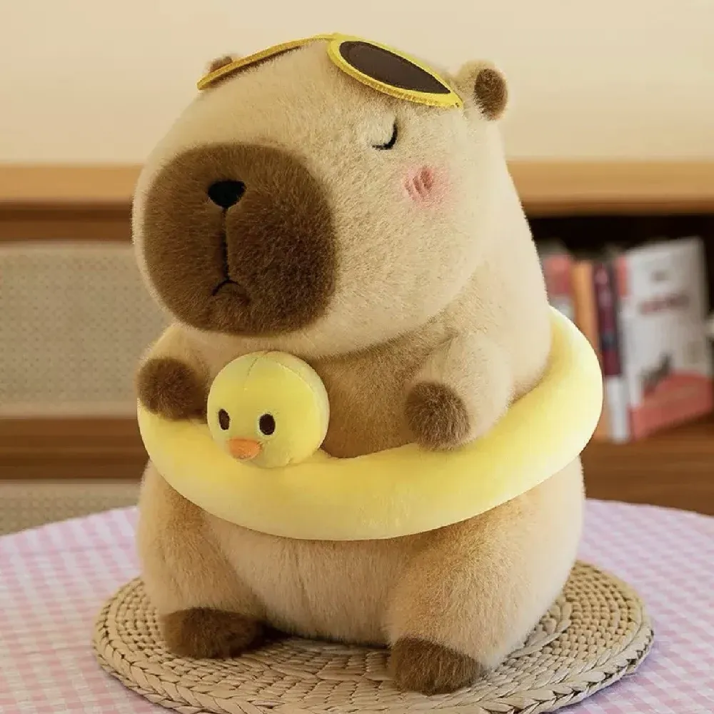 Дополнительная игрушка капибара с катушкой и ратушкой