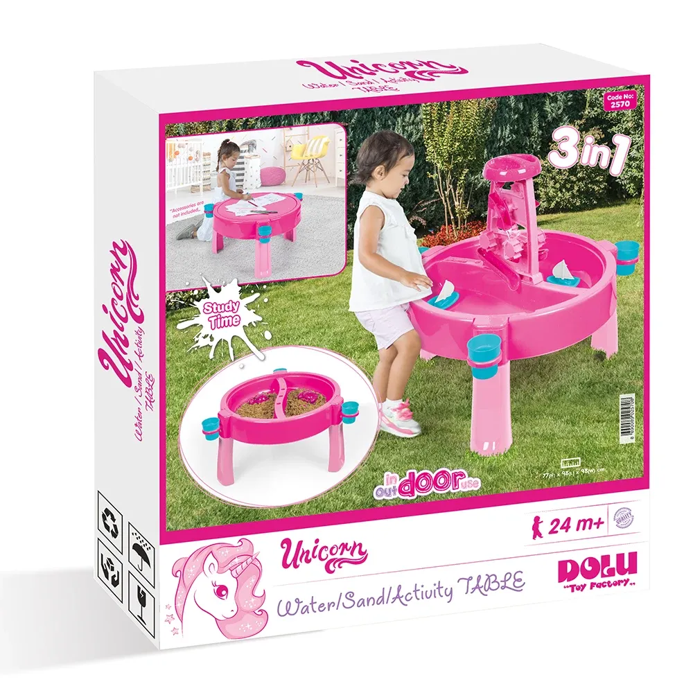 Măsuță de activități cu nisip și apă Unicorn, Dolu (2570)