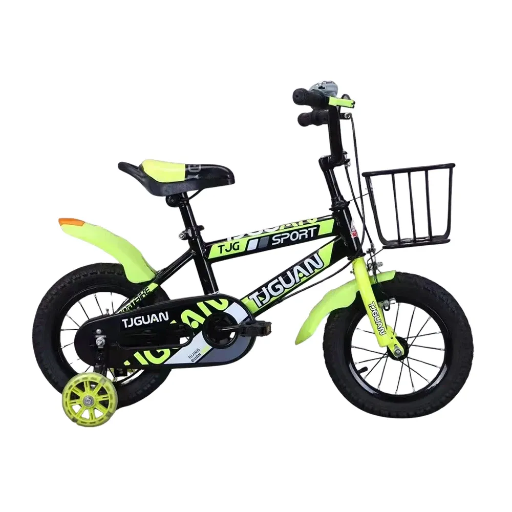 Bicicletă pentru copii 12′, cu roți ajutătoare (TB-01-12 verde)