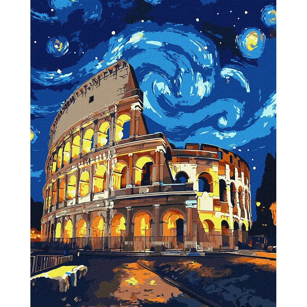 Картина по номерам Ночь в Риме, 40×50 см, Идейка (KHO3668)