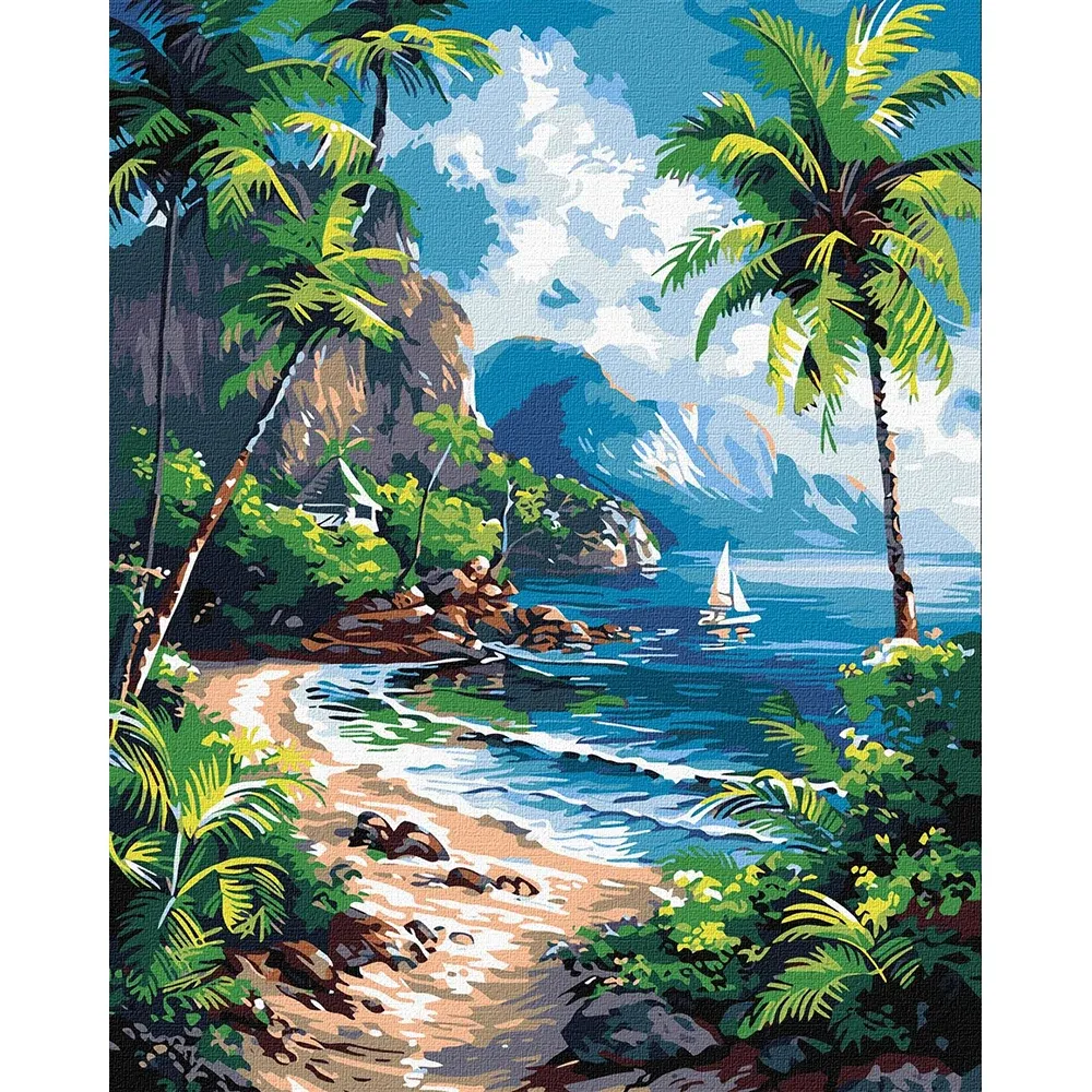 Картина по номерам Тропический рай, 40×50 см, Идейка (KHO2795)