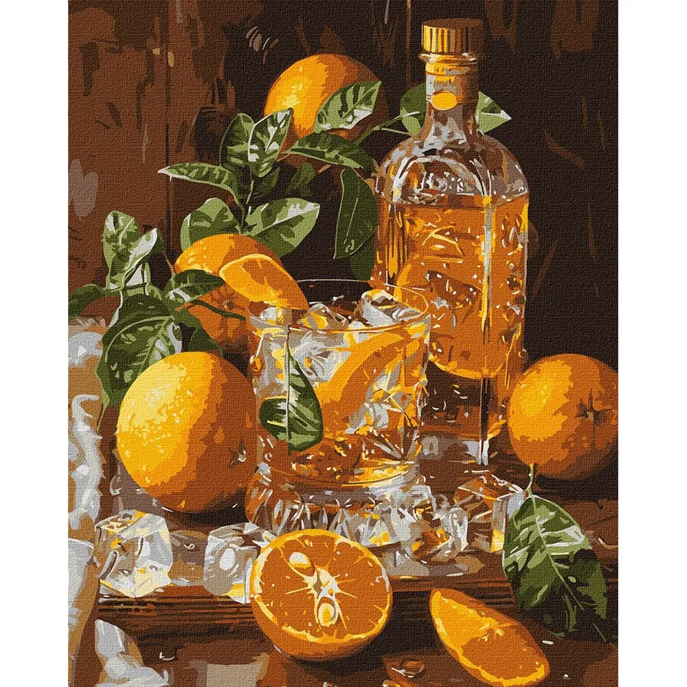 Картина по номерам Вечер с апельсинами, 30×40 см, Идейка (KHO5754)