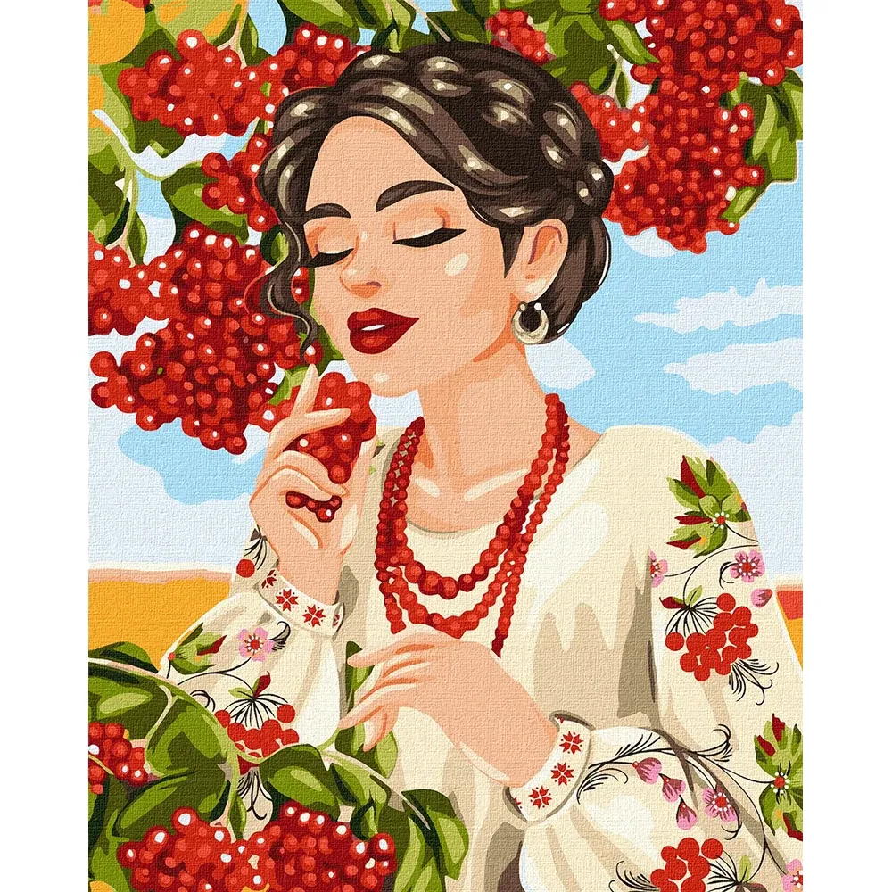 Pictură pe numere Călin roșu, 40×50 cm, Ideyka (KHO4575)