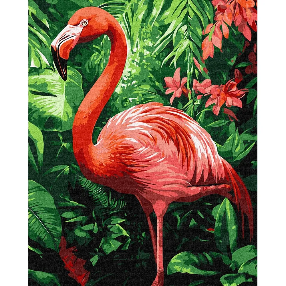 Картина по номерам Тропический фламинго, 30×40 см, Идейка (KHO6779)