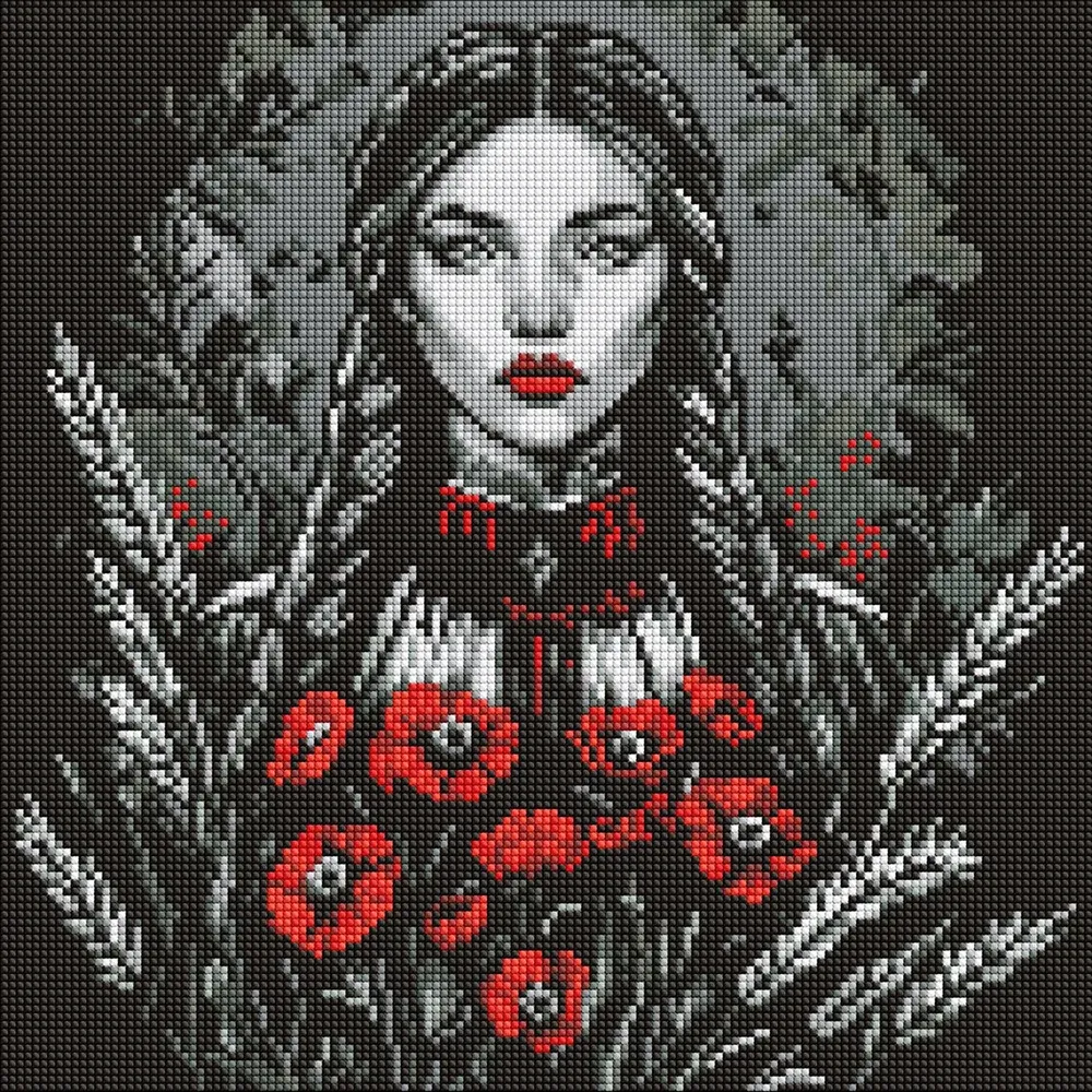 Mozaic cu diamante Forța feminină, 40×40 cm, Ideyka (AMO8223)