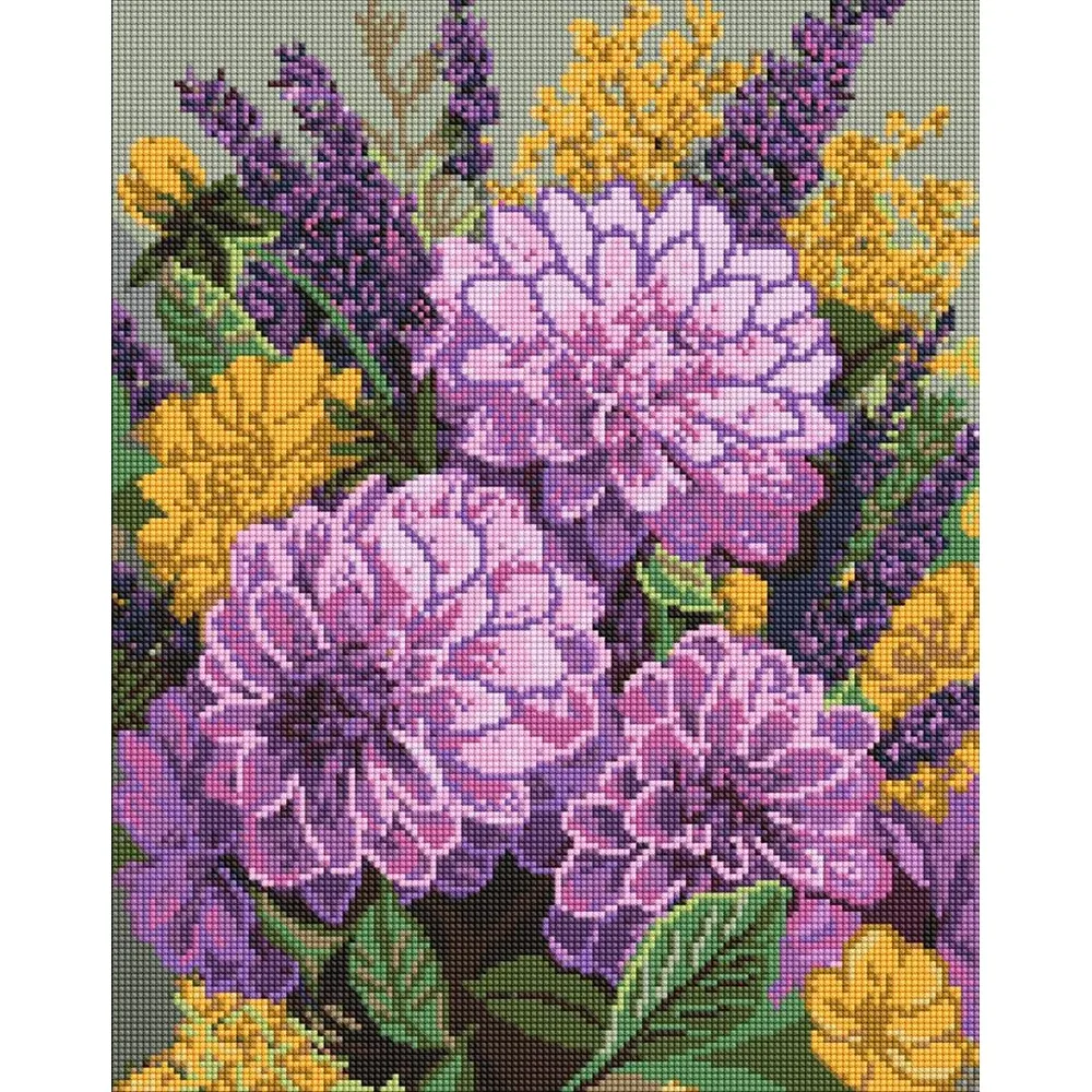 Mozaic cu diamante Dans mov, 40×50 cm, Ideyka (AMO20057)