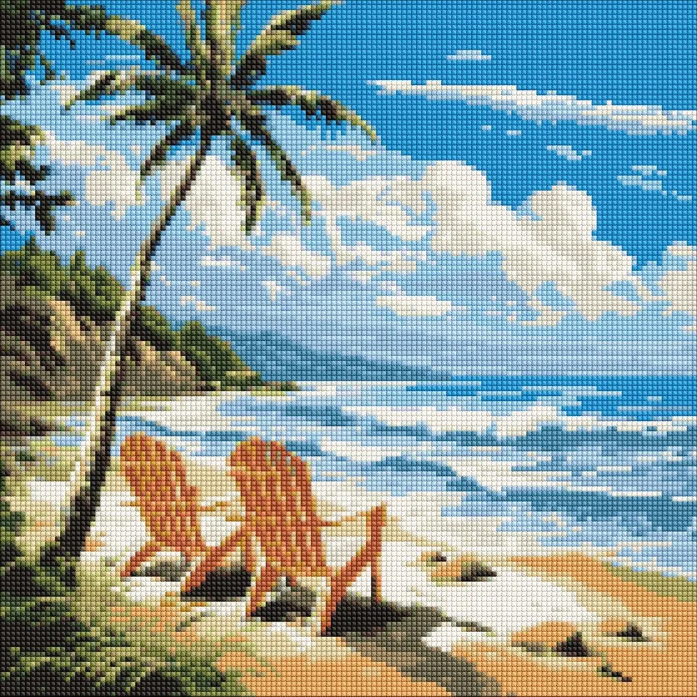 Mozaic cu diamante O lume pentru îndrăgostiți, 40×40 cm, Ideyka (AMO7984)