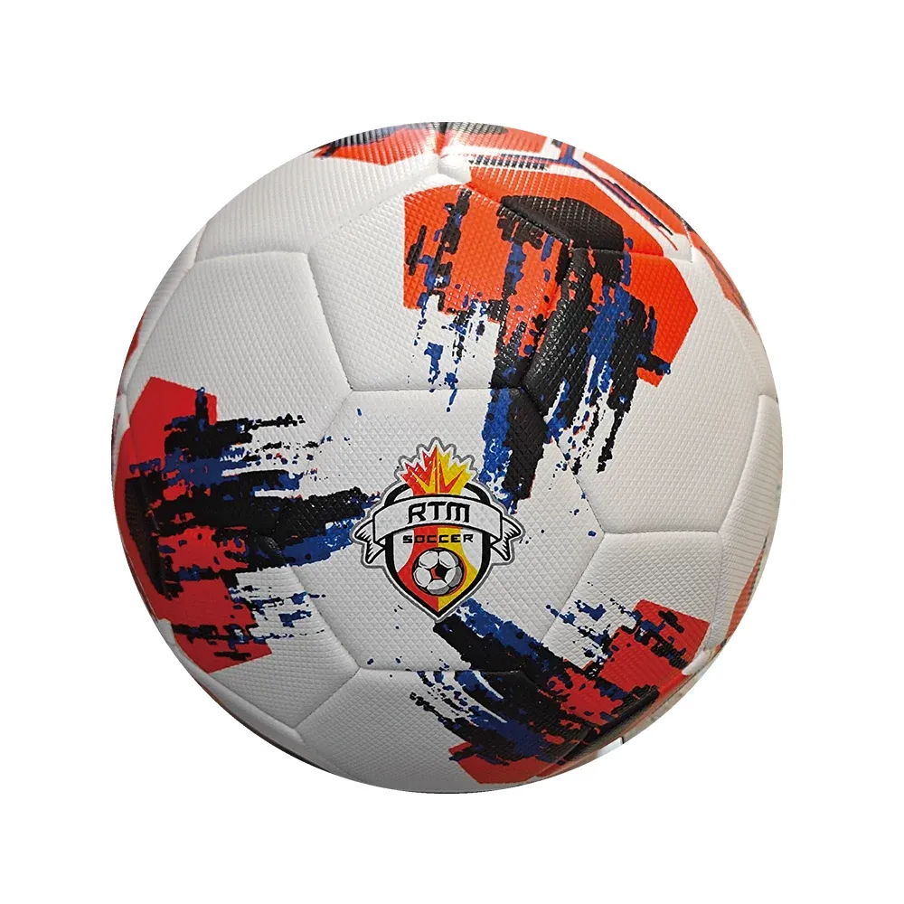 Minge de fotbal cusută, mărimea 5, portocalie, RTM (807296)