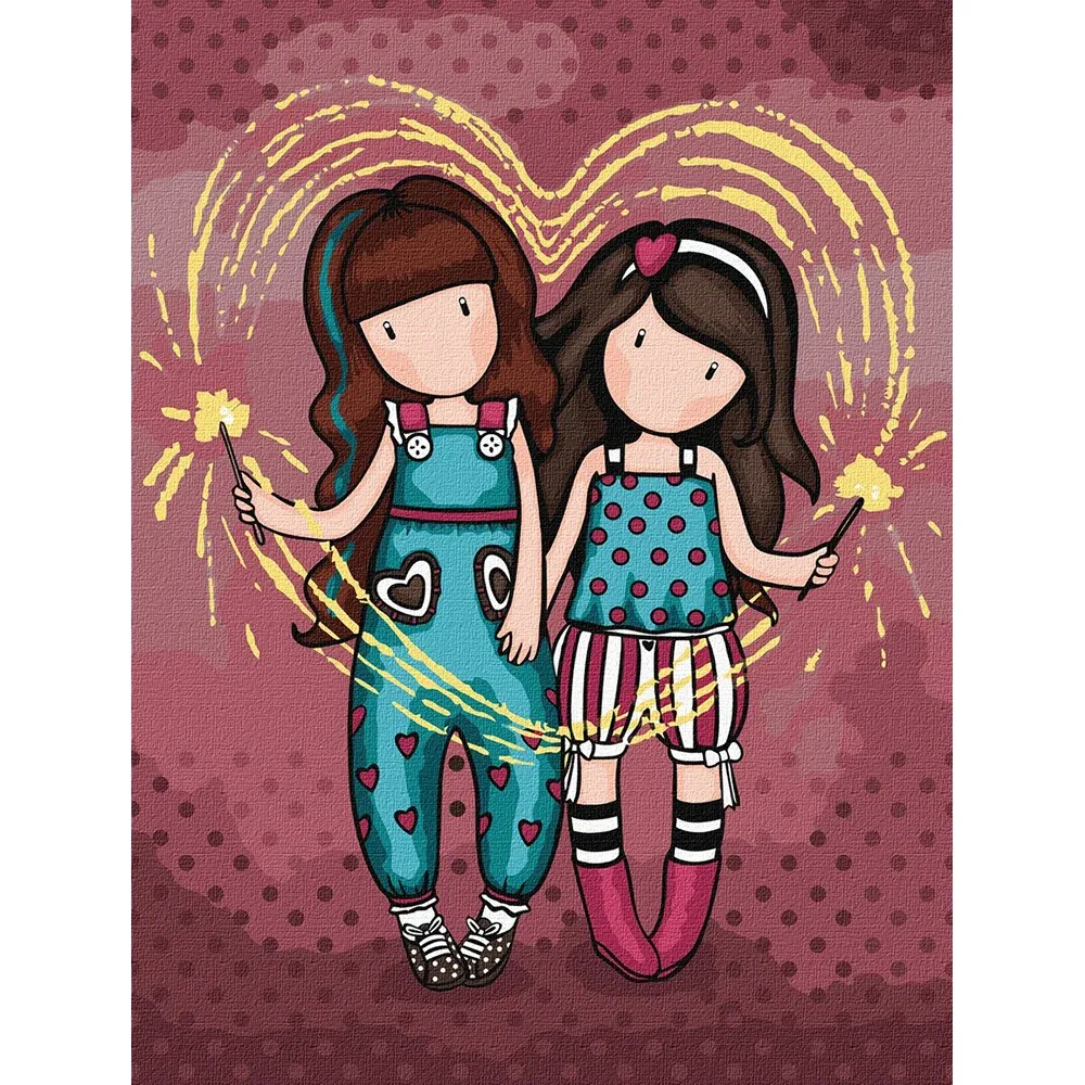 Pictură pe numere Focuri de artificii, 30×40 cm, Ideyka (KHO8681)