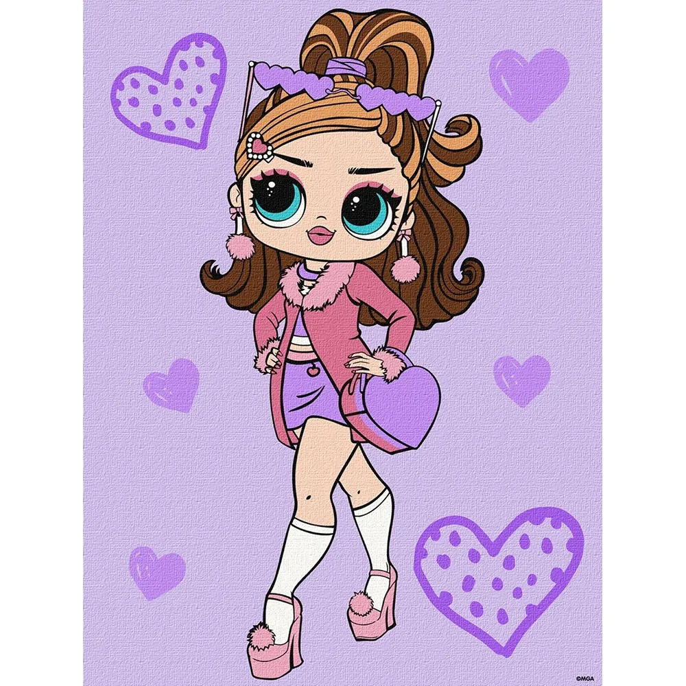 Pictură pe numere LOL Surprise Tweens Fancy Gurl, 30×40 cm, Ideyka (KHO6284)