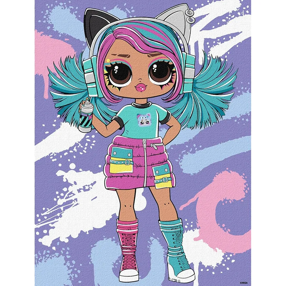 Картина по номерам LOL Surprise Tweens Skate Dance Emma Emo, 30×40 см, Идейка (KHO1212)
